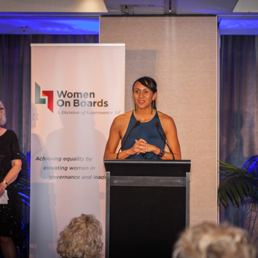 Speaker at a Women in Boards conference