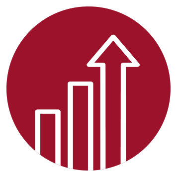 Arrows going up icon