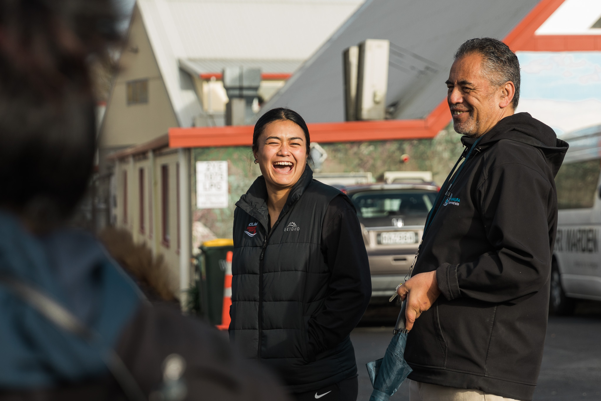 young woman laughing